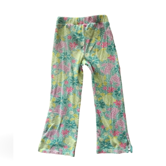 Vintage Lilly Pulitzer Floral Turtle Girls Pants 6x - Picture 2 of 5